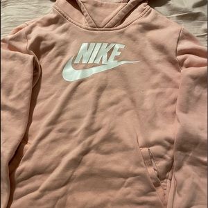 nike light pink girls hoodie
